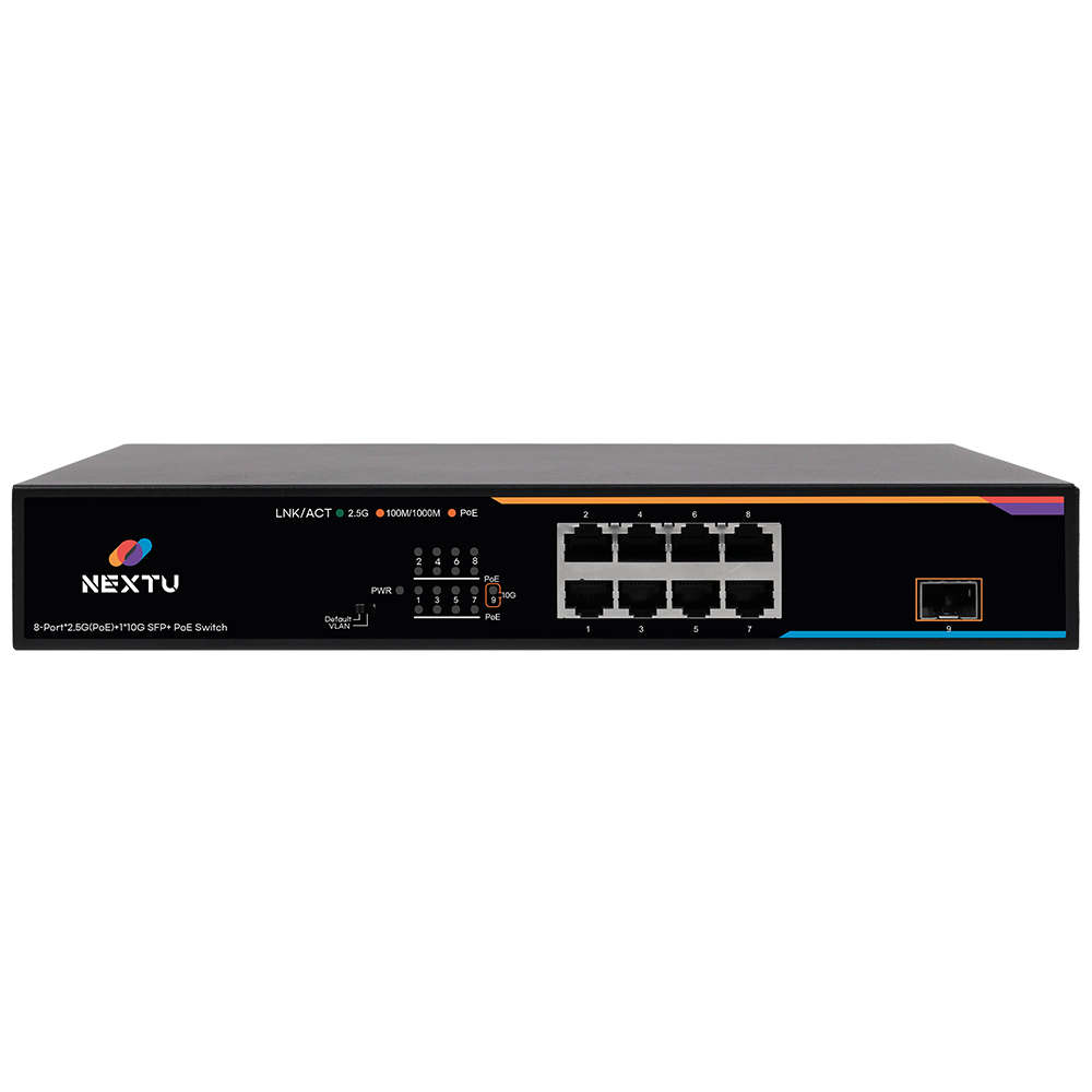 넥스트유 PoE 스위칭허브 8포트 2.5G 10G SFP POE8258G-10G