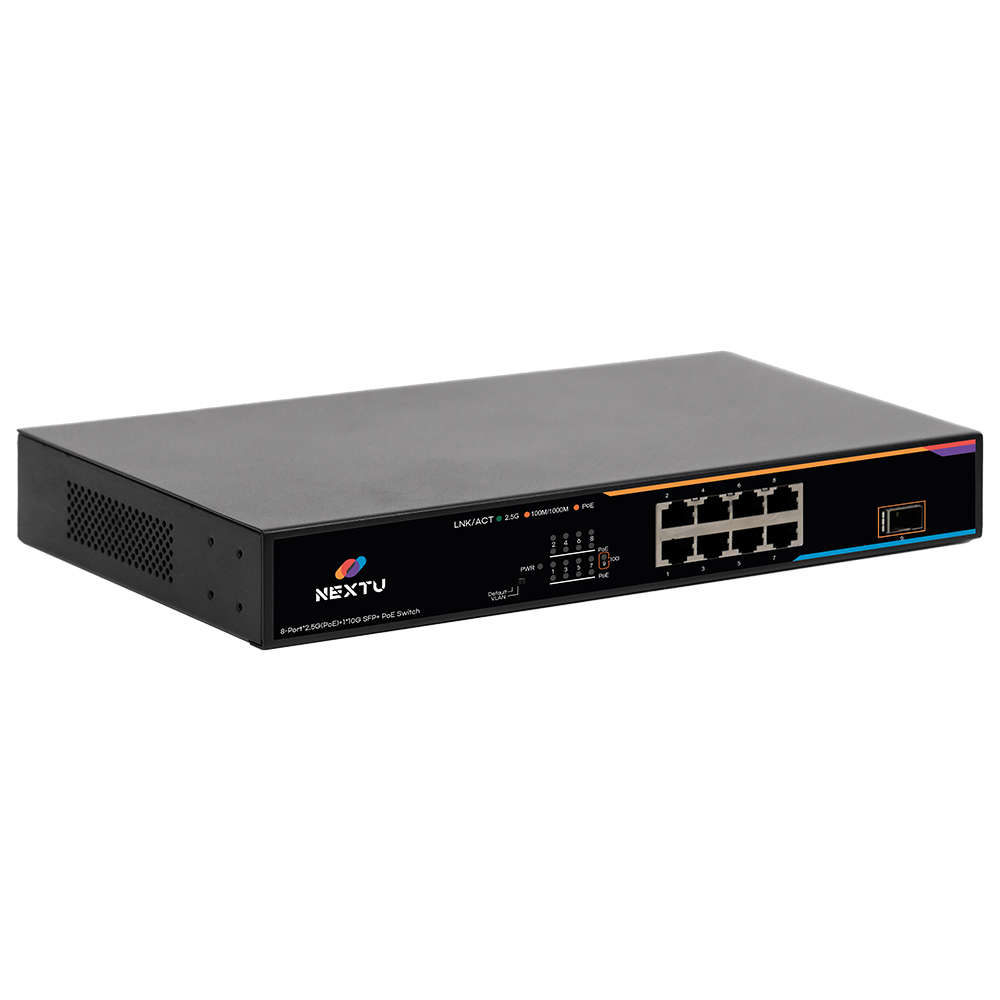 넥스트유 PoE 스위칭허브 8포트 2.5G 10G SFP POE8258G-10G