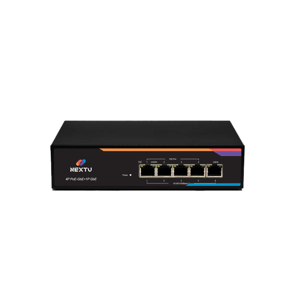 넥스트유 PoE 웹스마트 스위칭허브 5포트 기가비트 POE3605GF