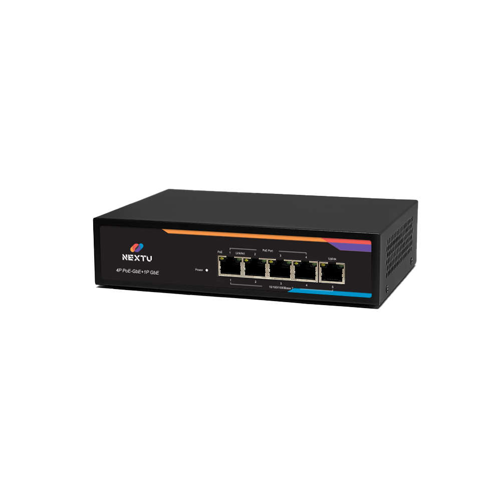 넥스트유 PoE 웹스마트 스위칭허브 5포트 기가비트 POE3605GF