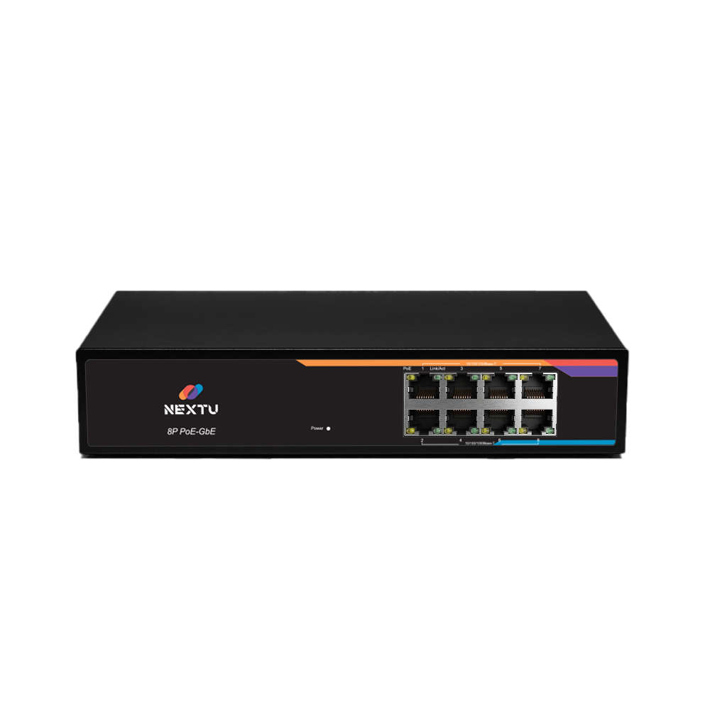 넥스트유 PoE 웹스마트 스위칭허브 8포트 기가비트 POE3608GF