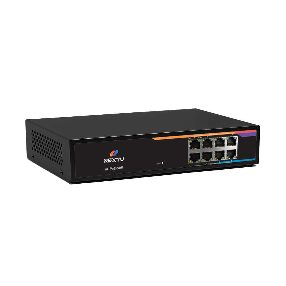 넥스트유 PoE 웹스마트 스위칭허브 8포트 기가비트 POE3608GF