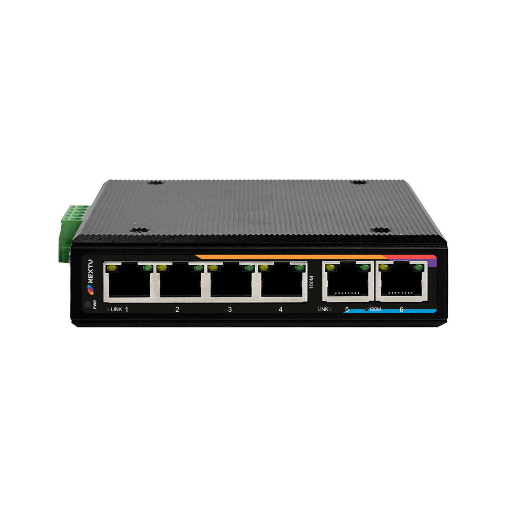 넥스트유 산업용 PoE 스위칭허브 4포트 100Mbps POE0924FDT