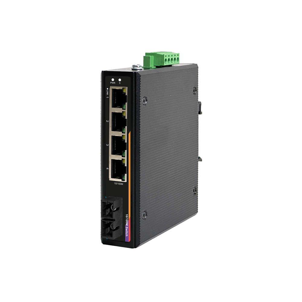 넥스트유 산업용 PoE 스위칭허브 4포트 100Mbps SC POE0914FDT-SCS