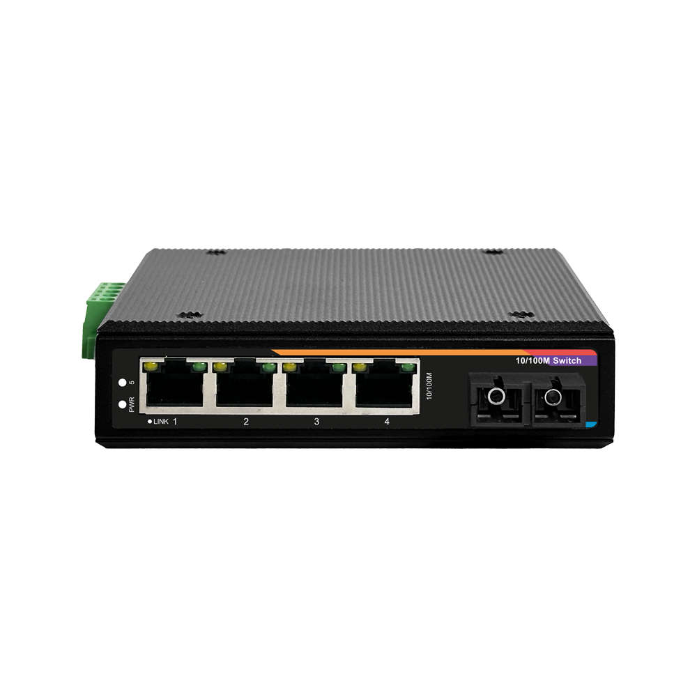 넥스트유 산업용 PoE 스위칭허브 4포트 100Mbps SC POE0914FDT-SCS