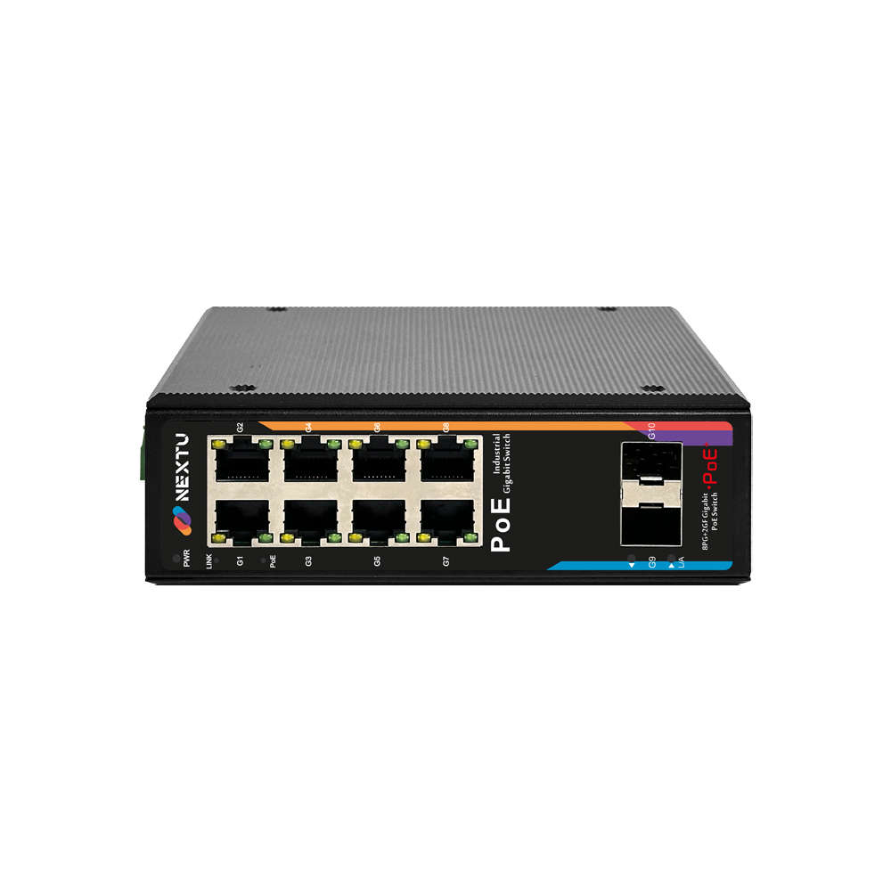 넥스트유 산업용 PoE 스위칭허브 8포트 기가비트 SFP POE9528GDT