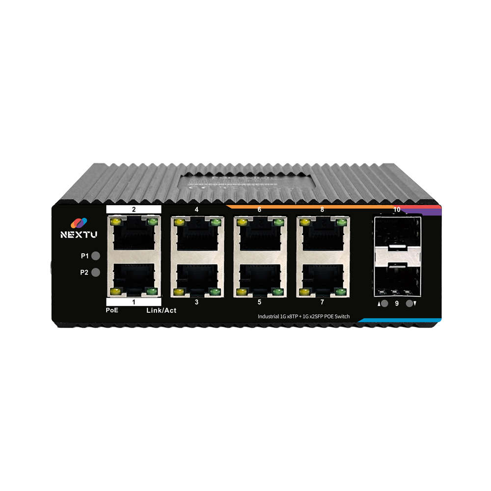 넥스트유 산업용 PoE 미니 스위칭허브 8포트 기가비트 POE9628GDT