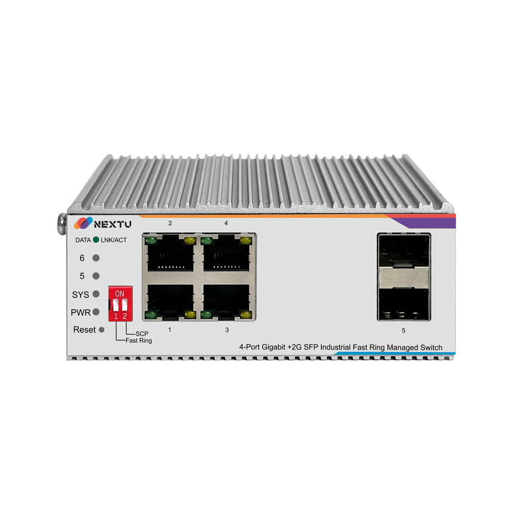 넥스트유 산업용 L2 스위칭허브 4포트 기가비트 2SFP 8624MDTL2