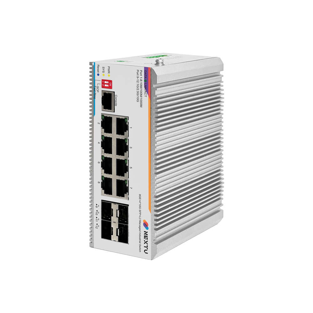 넥스트유 산업용 L3 스위칭허브 8포트 10G SFP 8748MDTL3-10G