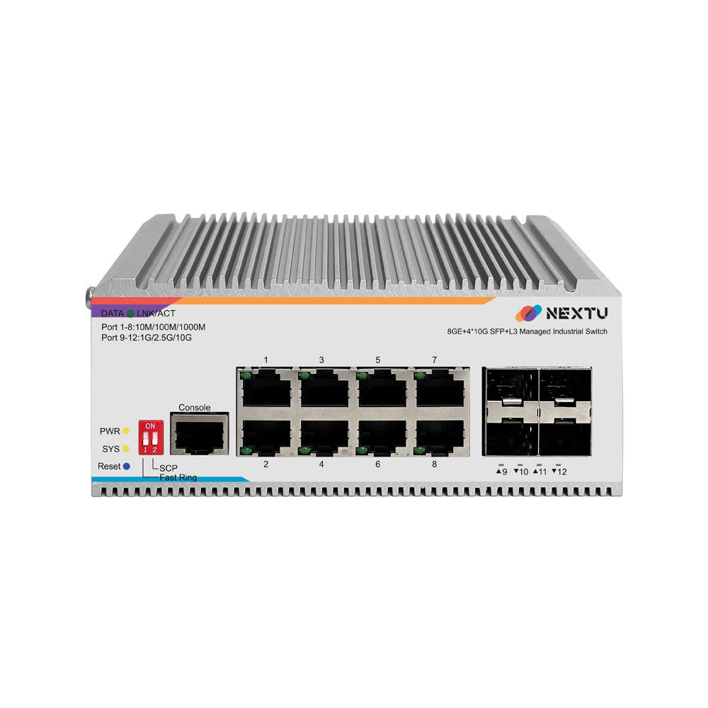 넥스트유 산업용 L3 스위칭허브 8포트 10G SFP 8748MDTL3-10G
