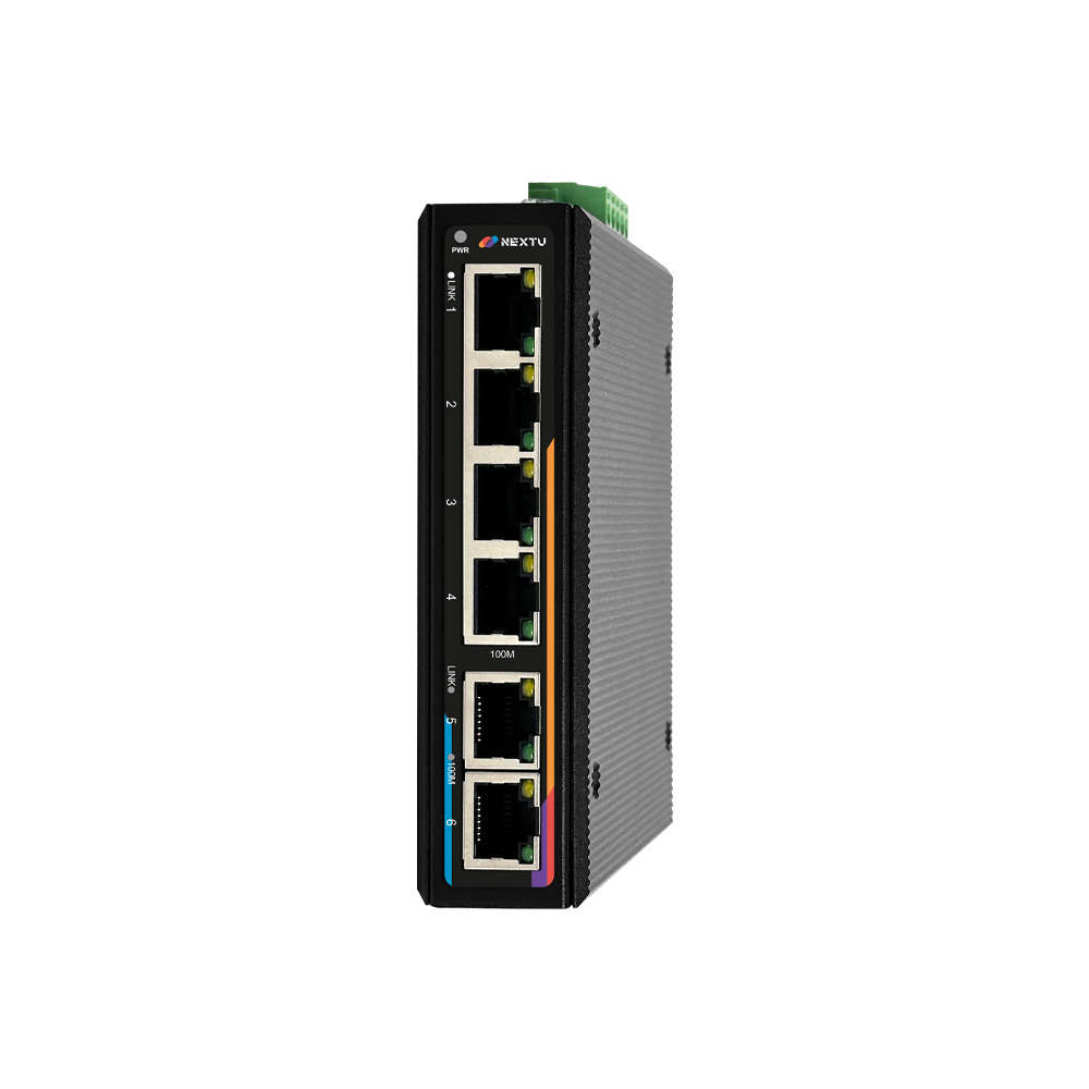 넥스트유 산업용 100Mbps 스위칭허브 6포트 0806FDT
