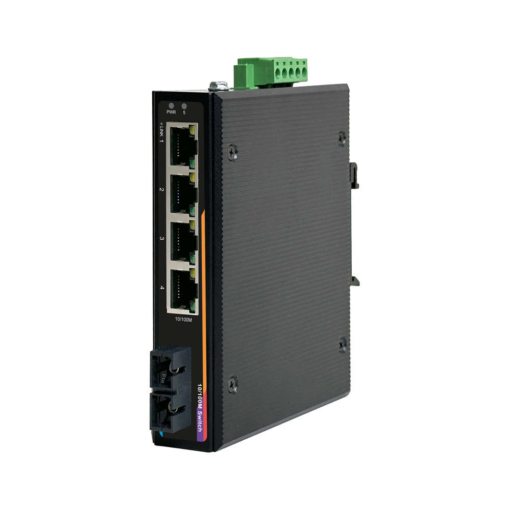 넥스트유 산업용 100Mbps 스위칭허브 4포트 SC 0814FDT-SCS