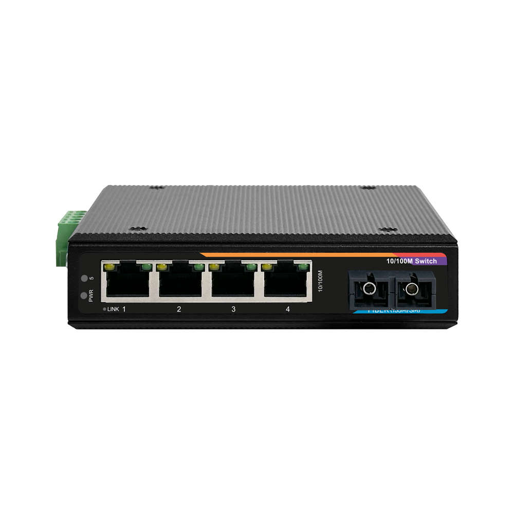 넥스트유 산업용 100Mbps 스위칭허브 4포트 SC 0814FDT-SCS
