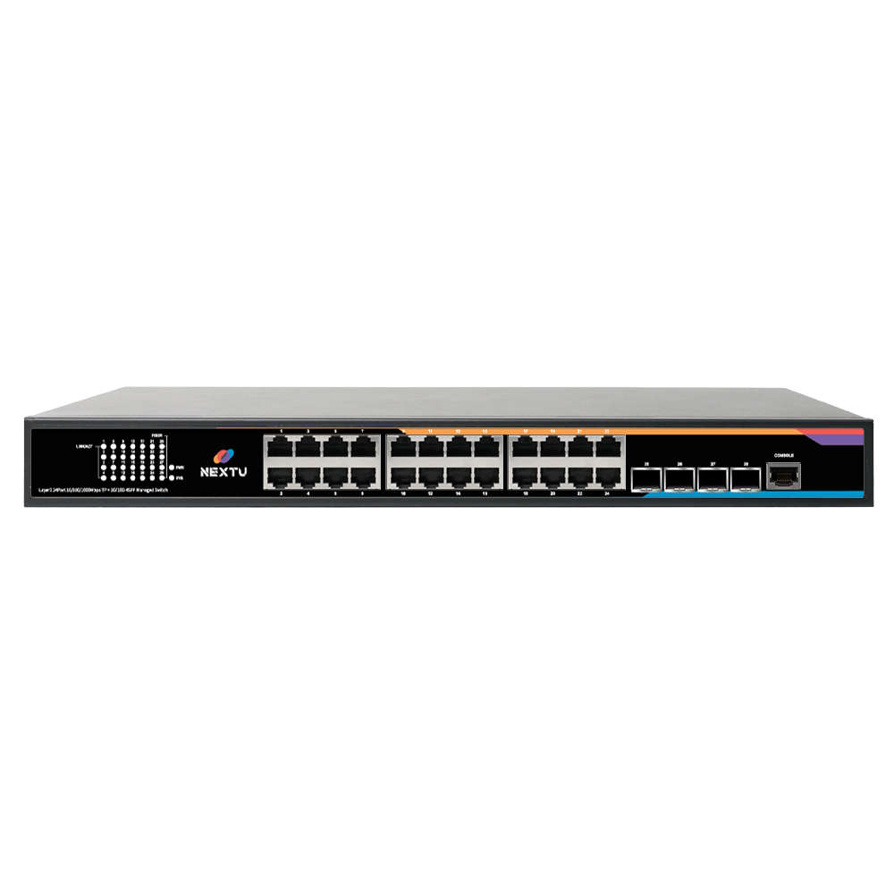넥스트유 L3 매니지드 스위칭허브 24포트 10G SFP 3424GL3-10G