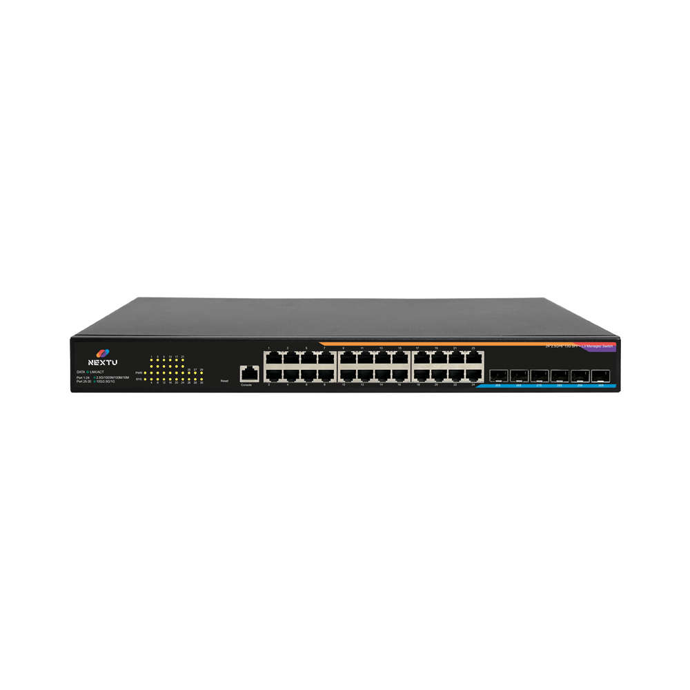 넥스트유 L3 스위칭허브 24포트 2.5G 10G SFP 4324L3-10G