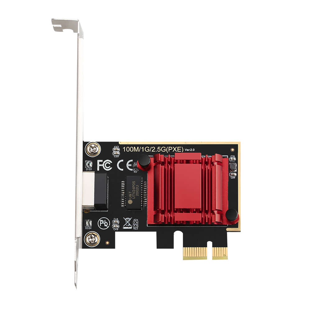 넥스트유 2.5기가비트 PCIe 유선 랜카드 RJ45 1포트 2505K EX