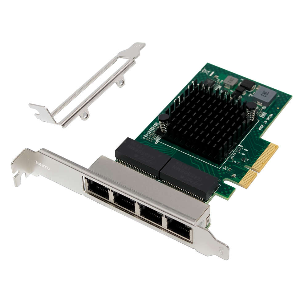 넥스트유 서버 랜카드 기가비트 RJ45 4포트 브로드컴 474DCP-BCM