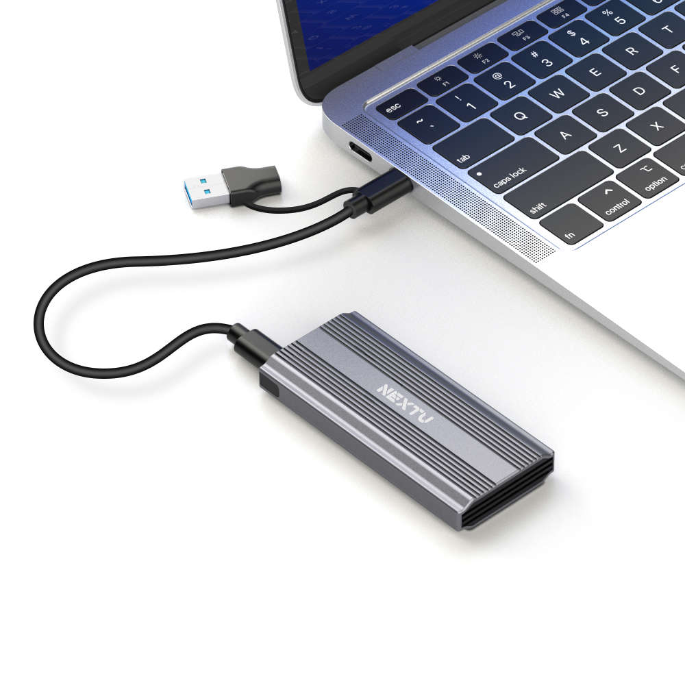 넥스트유 USB-C NVMe NGFF M.2 SSD 외장 케이스 M2362-COMBO