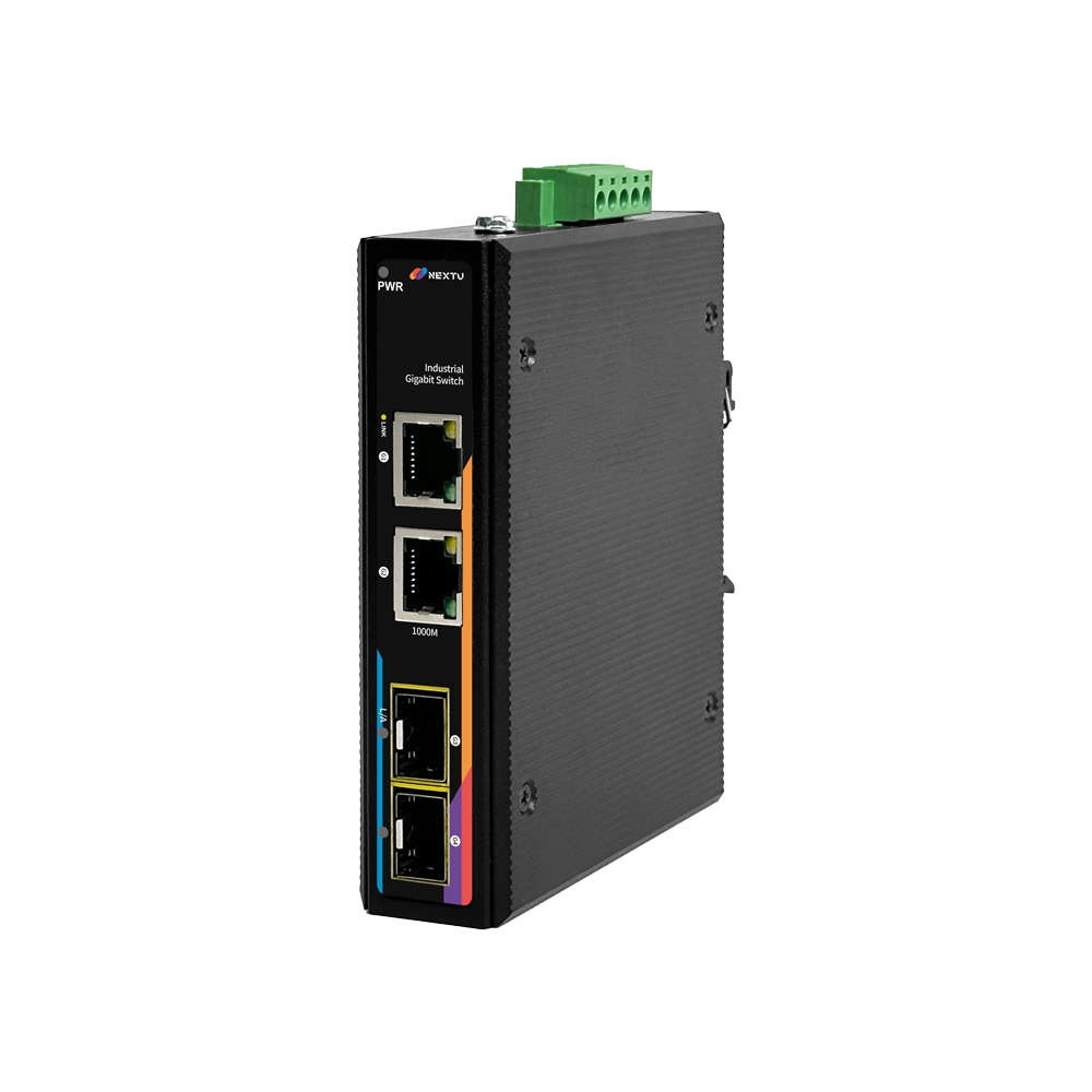 넥스트유 산업용 기가비트 광 미디어 컨버터 2TP 2SFP 8522GDT