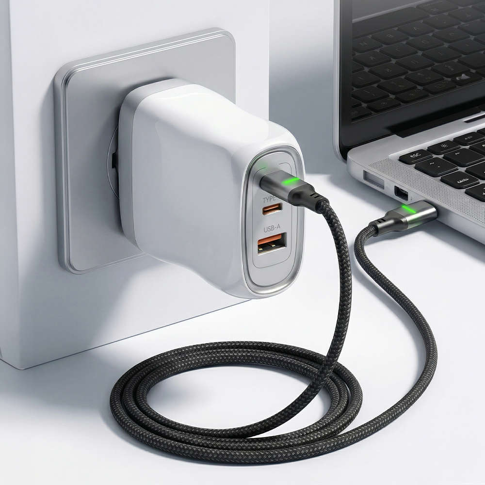 넥스트유 USB C to C 충전 케이블 60W LED 1m CC8701