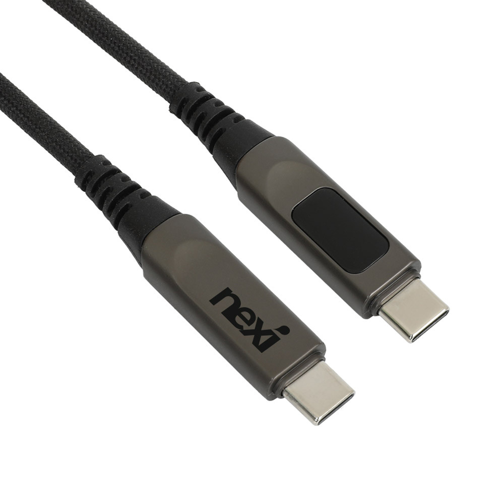 NX1693 C타입 240W 전력표시 초고속 충전 케이블 1.2M(NX-PD240W-D012)