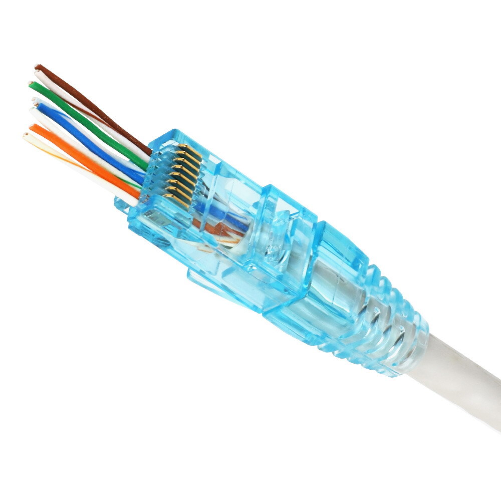 NX1544 CAT.6 RJ45 관통형 EZ 플러그 (NX-UC6-RJ45-EZ)