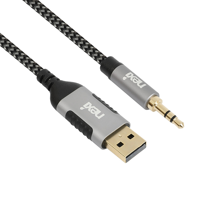 NX1495 USB TO 3.5 AUX(M) 케이블 2M(NX-UA-AUX-02M)