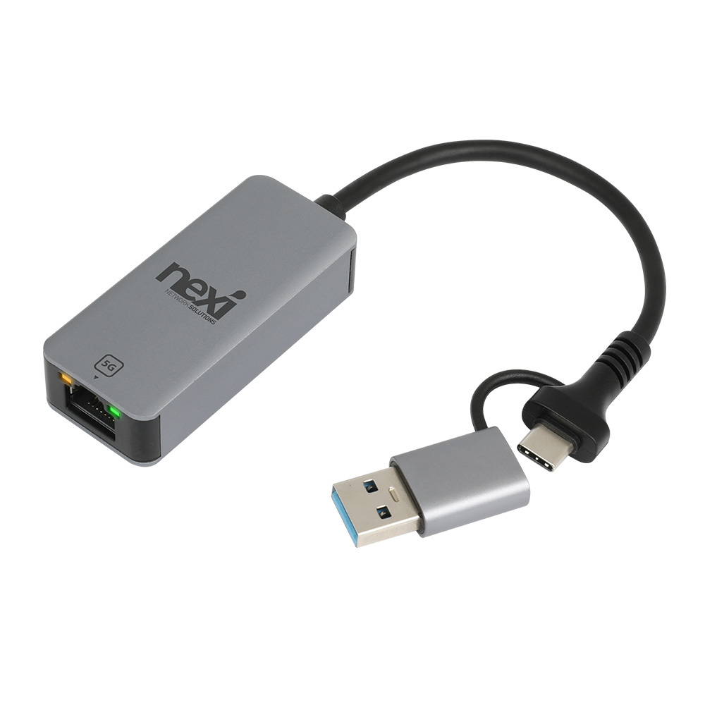 NX1543 USB3.1 C+A젠더5G 유선랜카드(NX-U31CA5G)