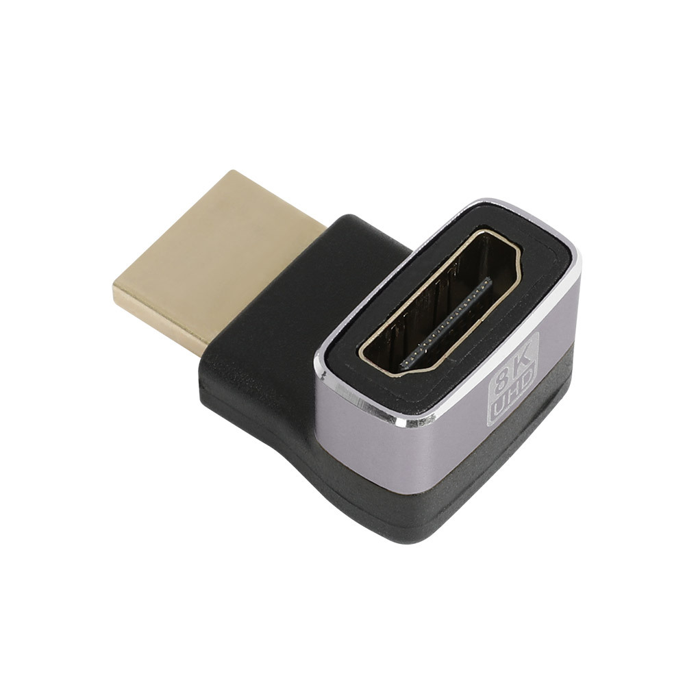 NX1610 8K HDMI M/F 연장 꺾임 젠더 상향 90도 (NX-HDMF-8KG1)