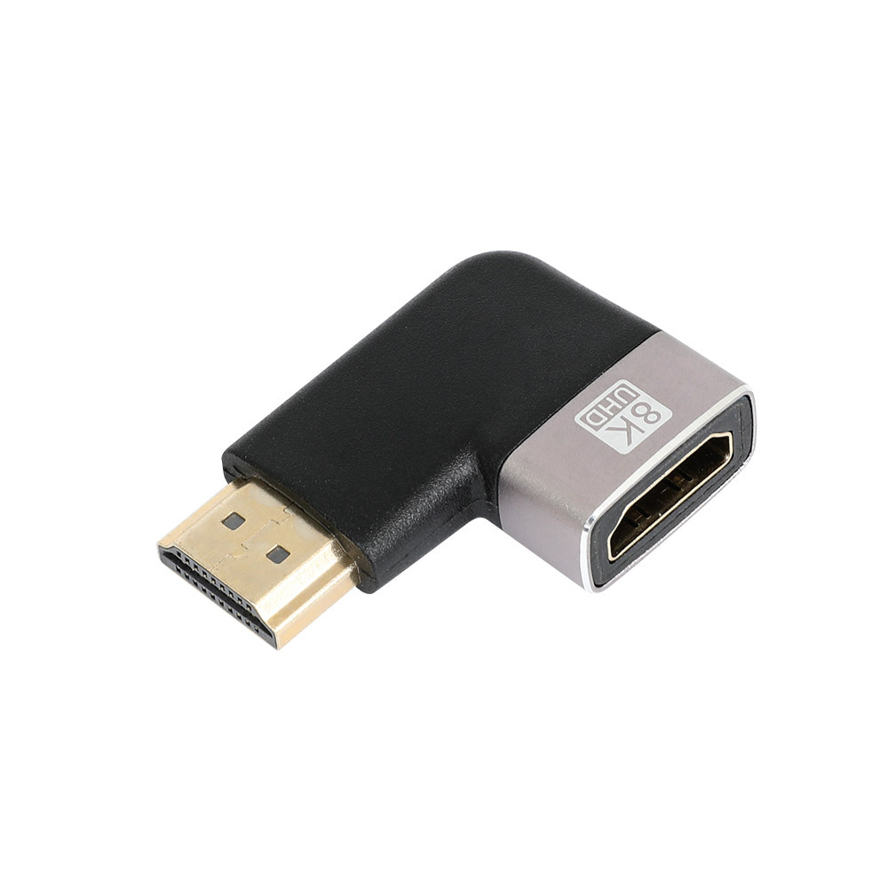 NX1614 8K HDMI M/F 연장 꺾임 젠더 좌향 90도 (NX-HDMF-8KG5)