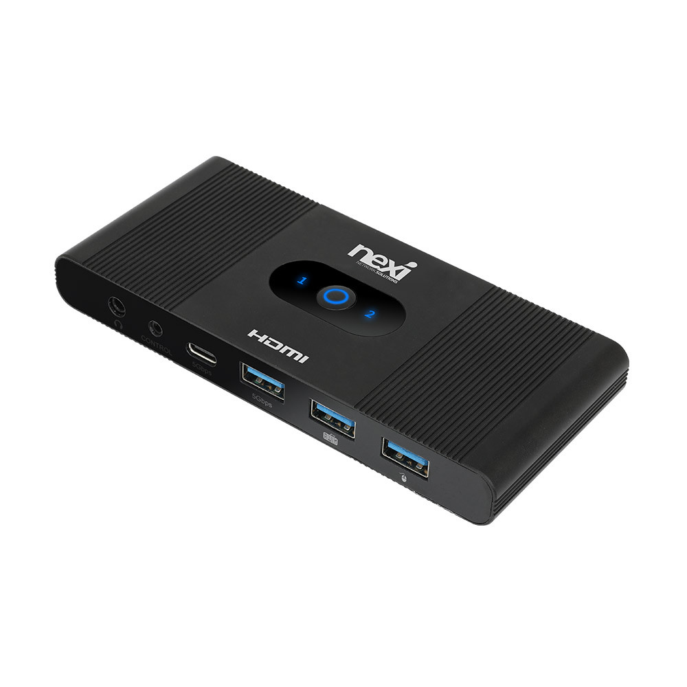NX1662 4K 60Hz 2포트 HDMIKVM 스위치(NX-KVM0201HC-4K)
