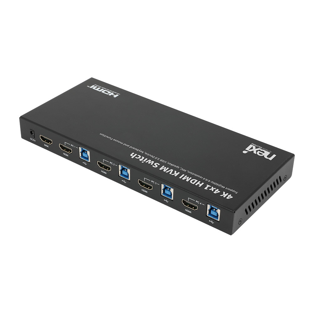 NX1663 4K 60Hz 4포트 HDMI KVM 스위치(NX-KVM0401HB-4K)