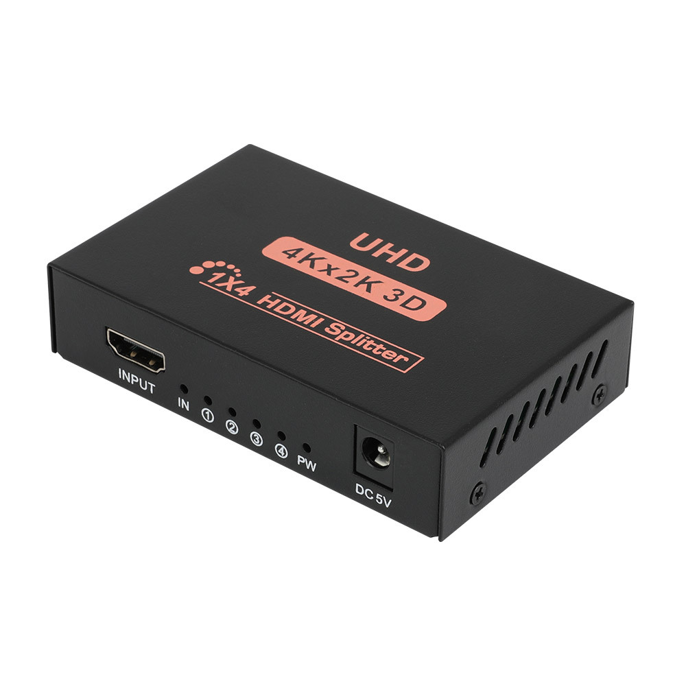 NX1407 4K 1:4 HDMI분배기,철재,USB전원(NX-104SP-4K)