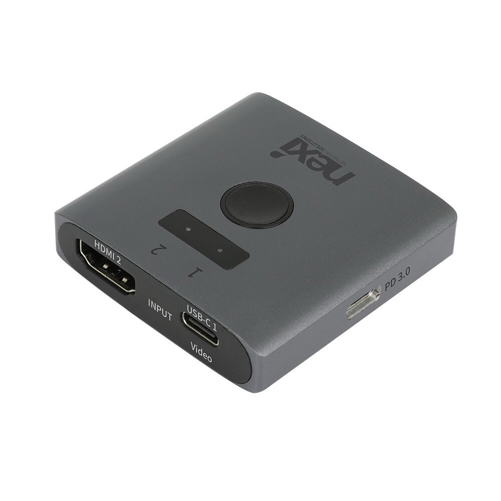 NX1565 4K 2:1 HDMI USB-C to HDMI 선택기 PD3.0(NX-HD0201SW-4KPD)
