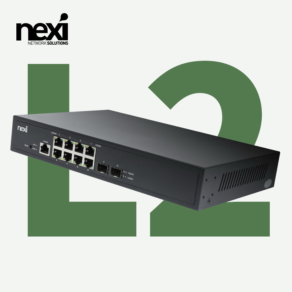NX1576 8포트+2SFP포트 L2 관리형 기가허브(NX-SG3010F-L2)
