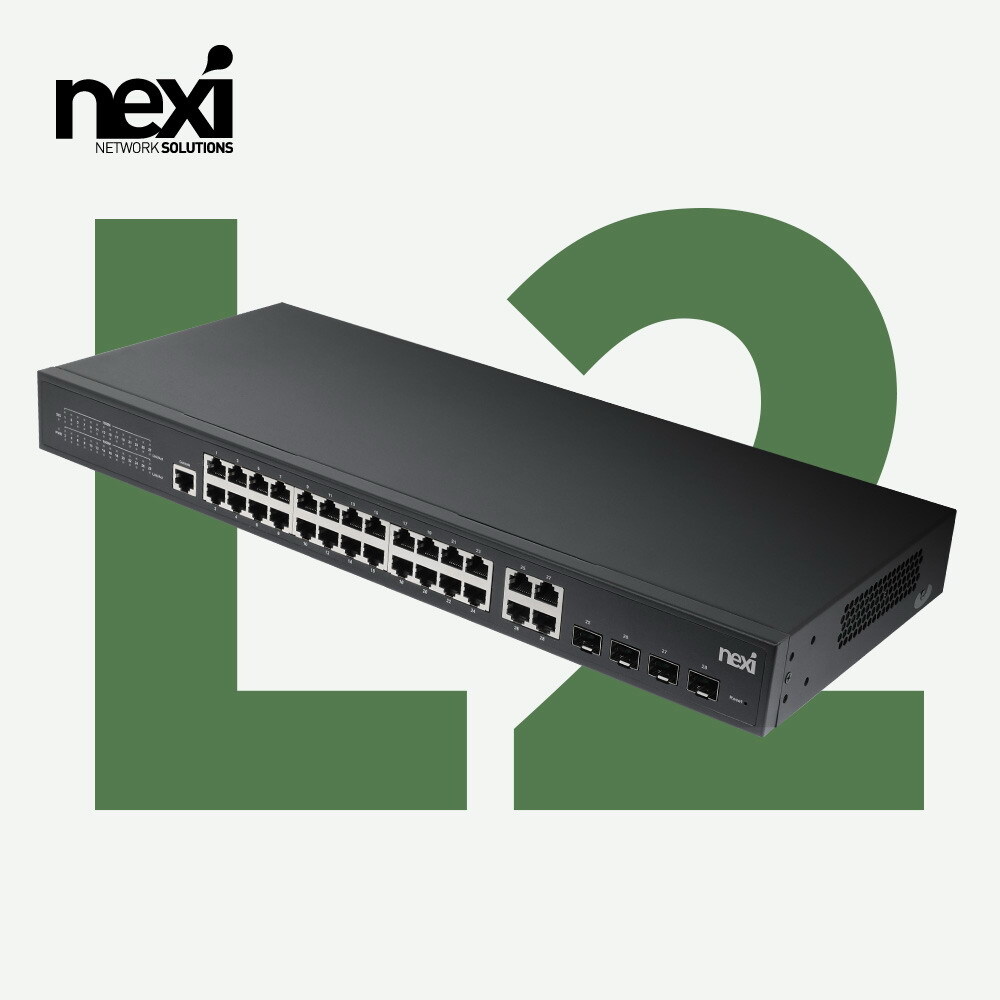 NX1577 24포트+4UTP 4SFP 콤보 L2 관리형 기가허브(NX-SG3028FC-L2)