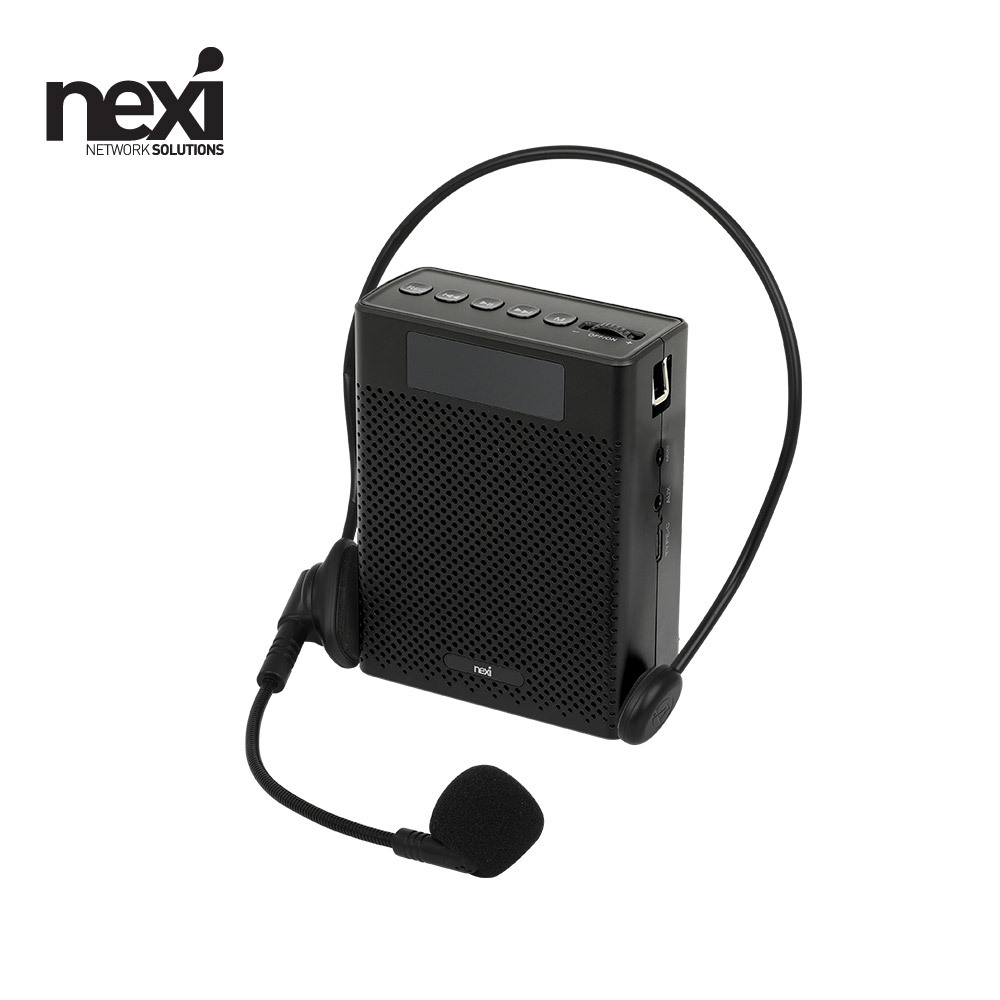 NX1536 휴대용 블루투스 마이크 앰프 블랙(NX-BWMIC-B)