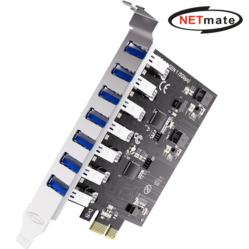강원전자 넷메이트 USB3.0 7포트 PCI Express 카드 NM-PU37V