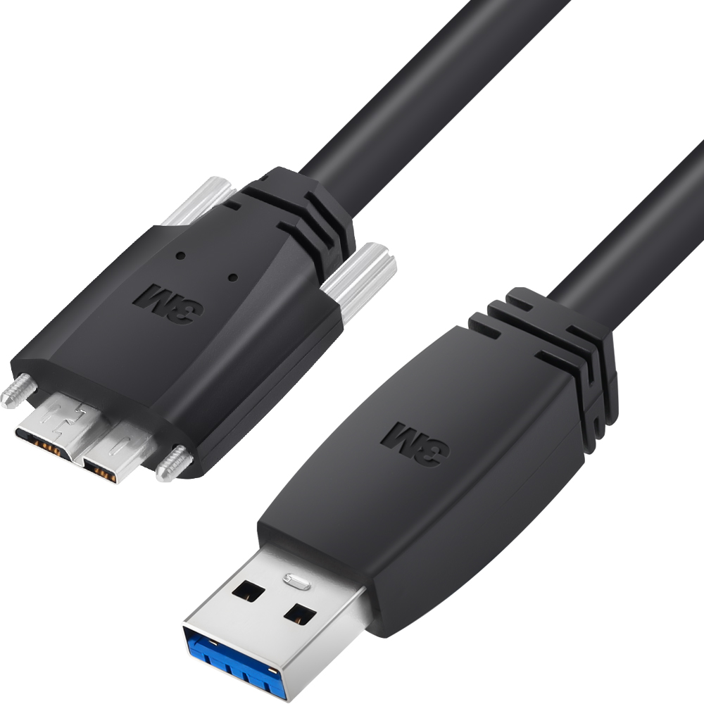 3M USB3 Vision 1억회 내굴곡성 High-Flex AM-MicroB 케이블 2m 1U30G-MB2-SA1-200