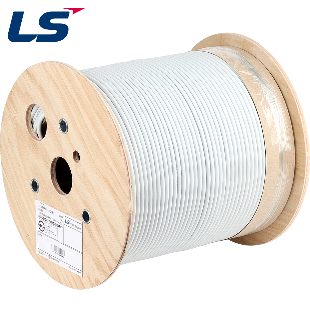 LS전선 CAT.6 SF/UTP 케이블 300m (단선/그레이) SFP-G-C6G-E1VN-M 4P GY