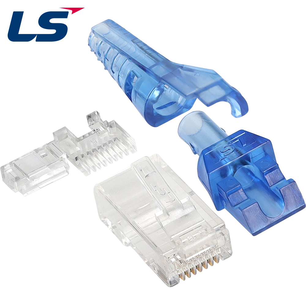 LS전선 CAT.6 UTP 연선 RJ-45 턴부트 플러그(100개) LS-MTMP-UC-RJ45-28AWG