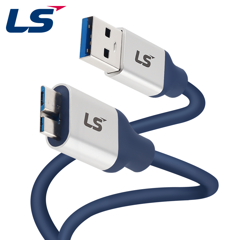 LS전선 USB3.0 슈퍼라이프사이클 High-Flex AM-MicroB 케이블 2m LS-UBBM-30H-020