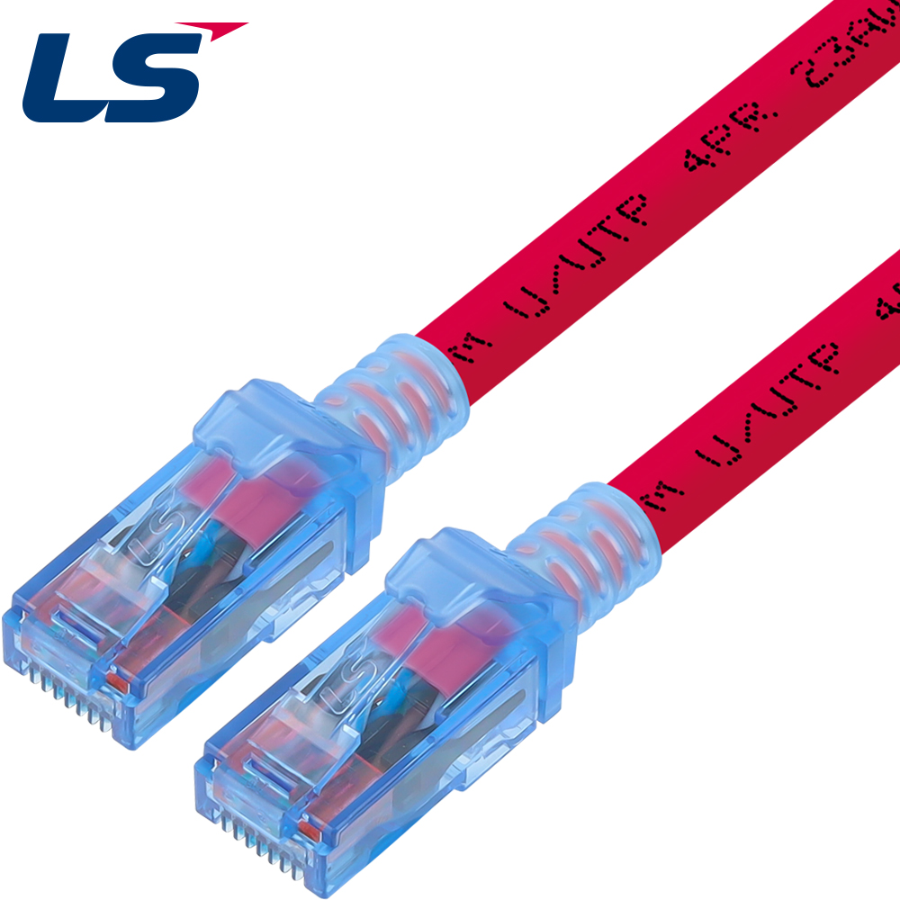 LS전선 CAT.6A UTP Supreme 랜 케이블 0.5m (레드) NMX-LS6ASP05R
