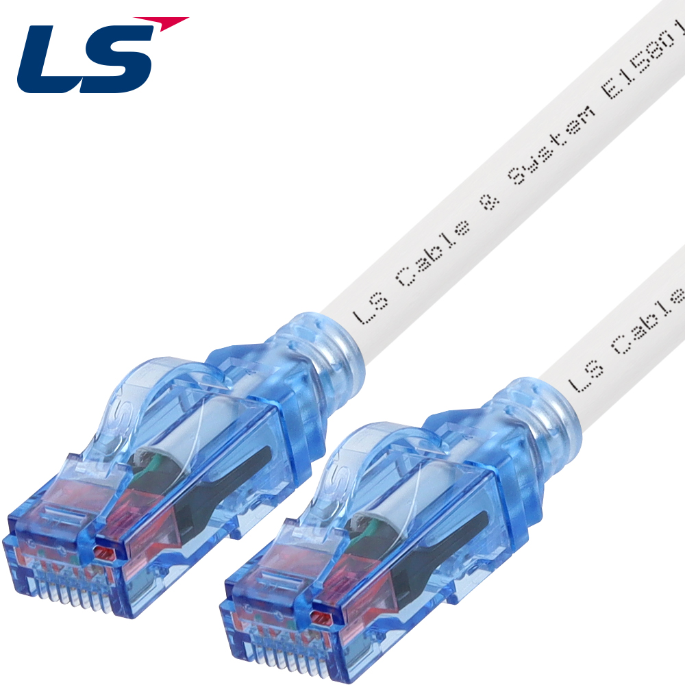 LS전선 CAT.6A Ultra Super Slim USS 케이블 0.5m (화이트) NMX-LS6AUSS05WH