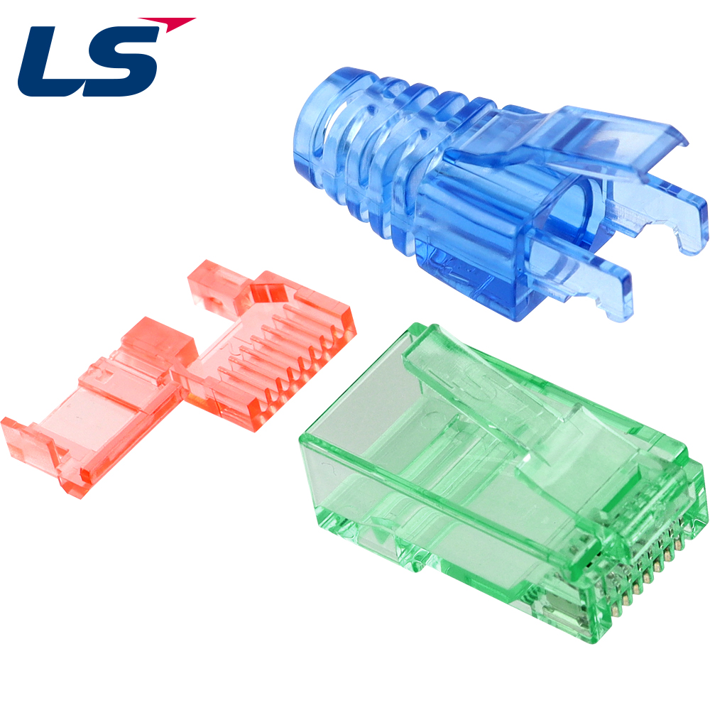 LS전선 CAT.6A UTP 단선 RJ-45 플러그(100개) LS-MP-UC6A-RJ45-28AWG