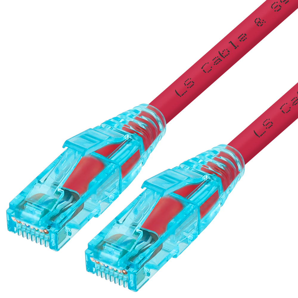 LS전선 CAT.6 UTP 랜 케이블 50m, 레드 NMX-LS6500R