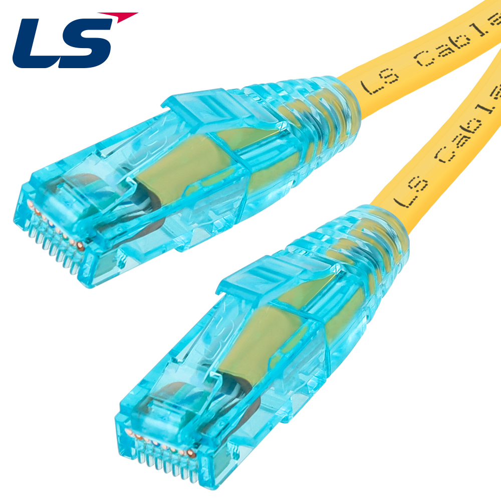 LS전선 CAT.6 UTP 랜 케이블 50m, 옐로우 NMX-LS6500Y
