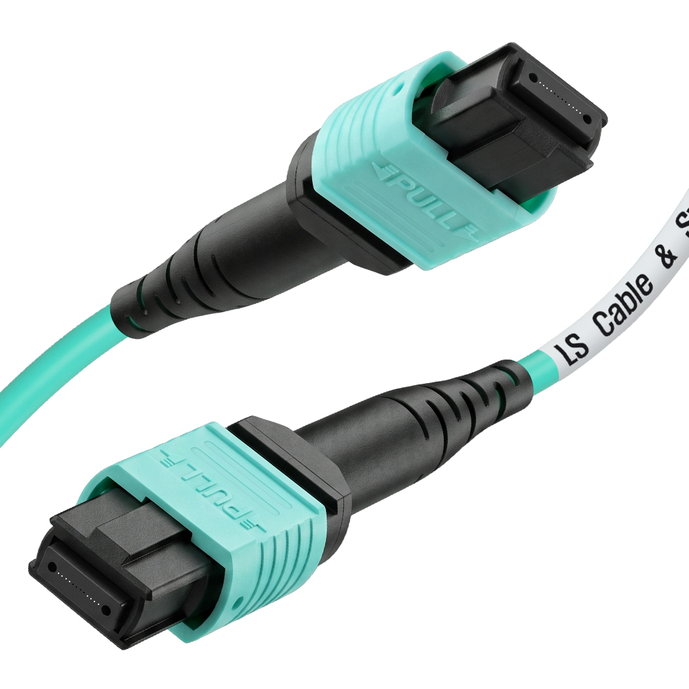 LS전선 OM4 8C MPO 광점퍼코드 2m LS-MTC-FF-M4-08ZB-002