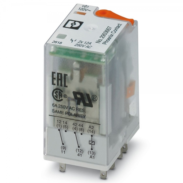 피닉스컨택트 REL-IR2/L-120AC/2X21 단일 릴레이 2903667