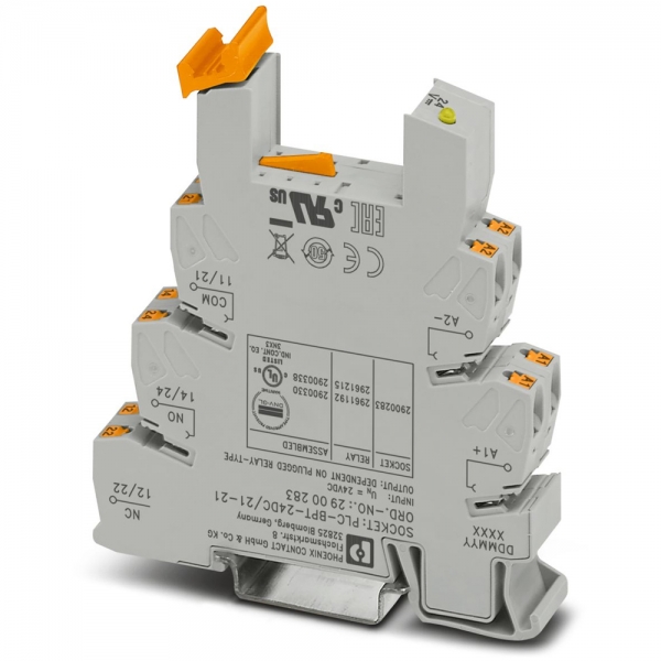 피닉스컨택트 PLC-BPT- 24DC/21-21 릴레이 소켓 2900283